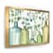 Designart - Mixed Botanical Green Leaves I0 - Cottage Canvas in Gold Frame